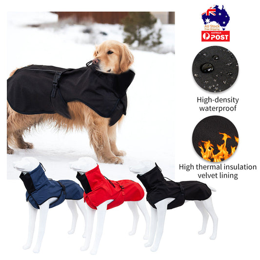 Pet Dog Raincoat Poncho Jacket Windbreaker Waterproof Clothes with Harness Hole-S-Blue