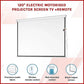 Motorised Projector Screen 120" TV with Remote