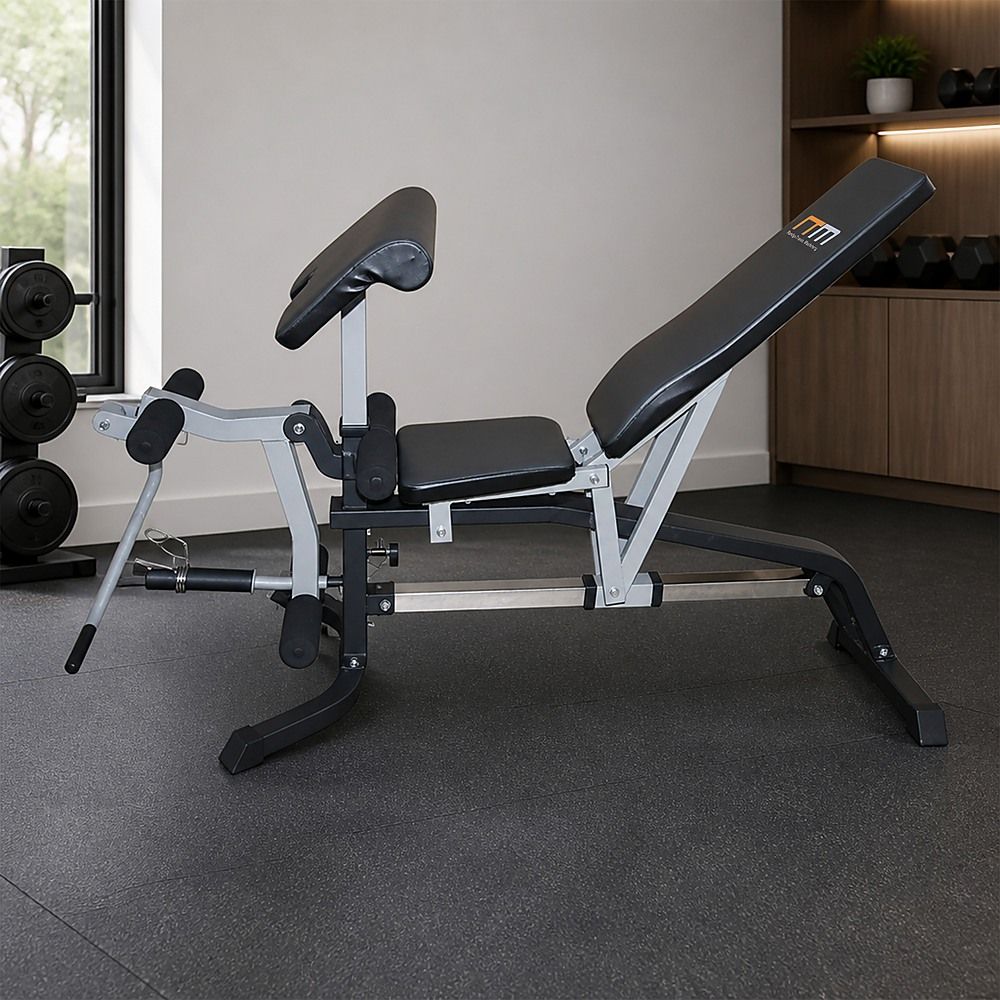 FID Flat Incline Decline Bench Press with Leg Extension