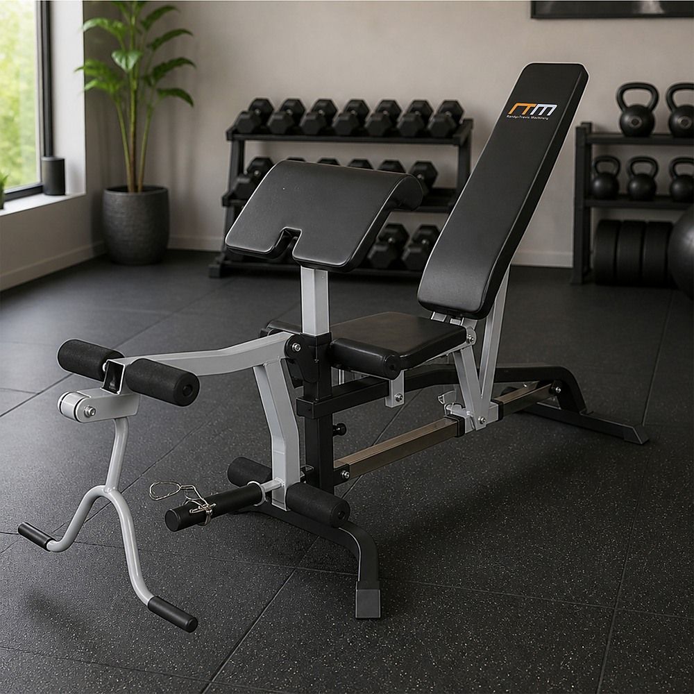 FID Flat Incline Decline Bench Press with Leg Extension