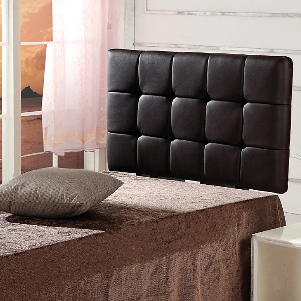 PU Leather Deluxe Bed Headboard Bedhead Single - Black