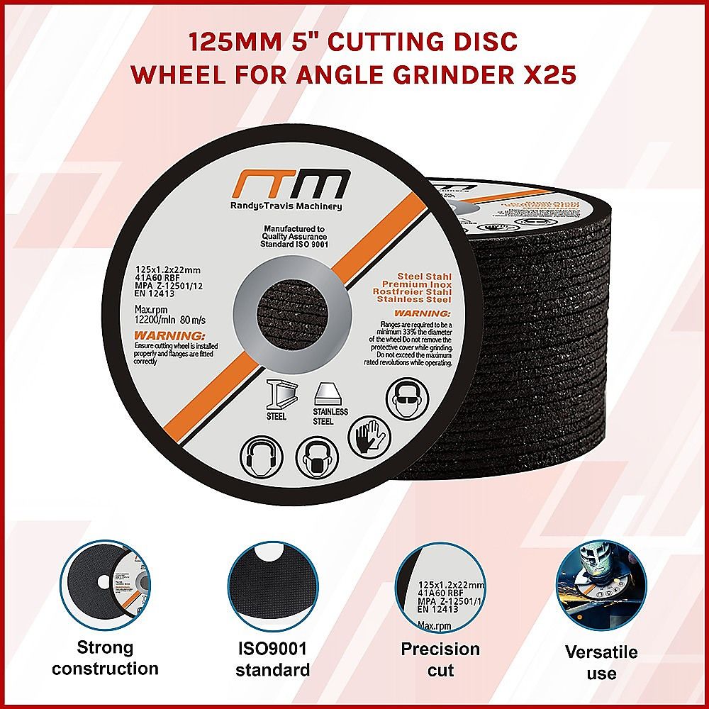 Cutting Disc Wheel for Angle Grinder 125mm 5" x 25