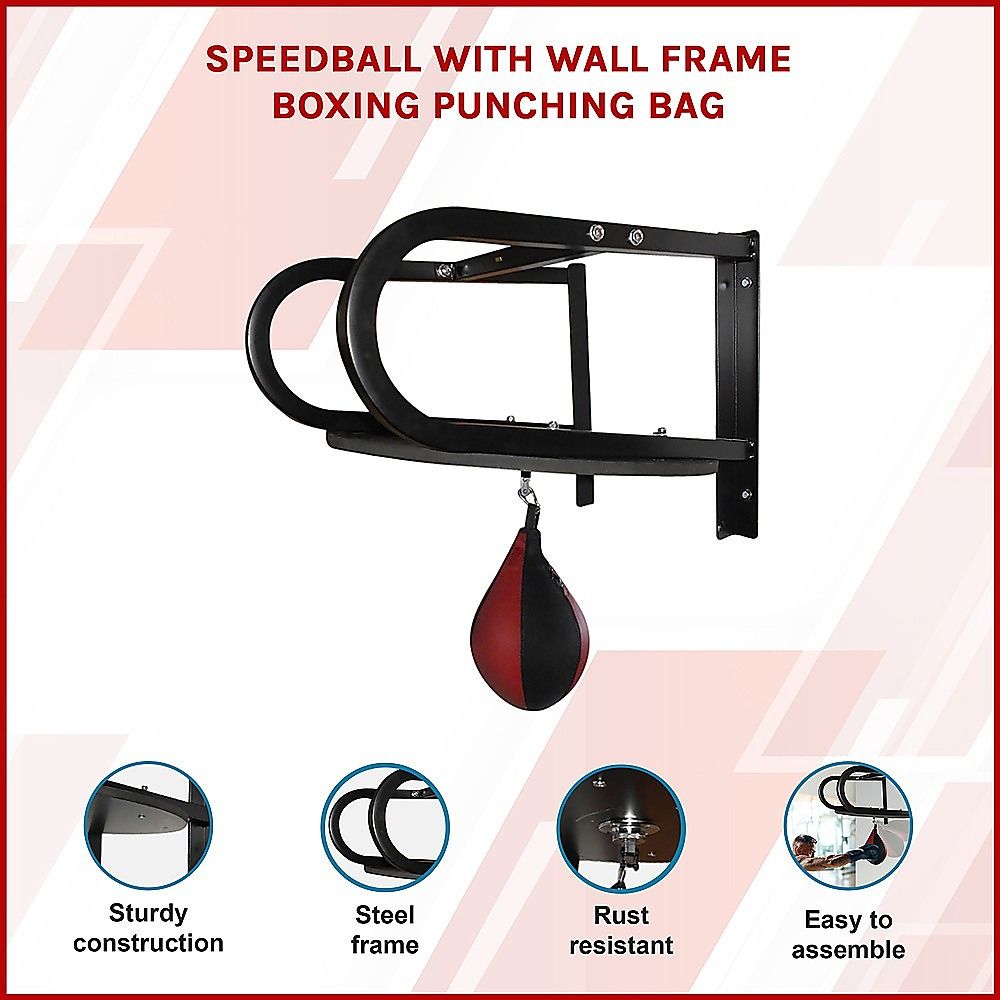 Speedball Boxing Punching Bag with Wall Frame