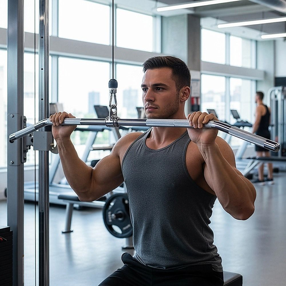 Lat Pulldown Bar Cable Attachment 48"