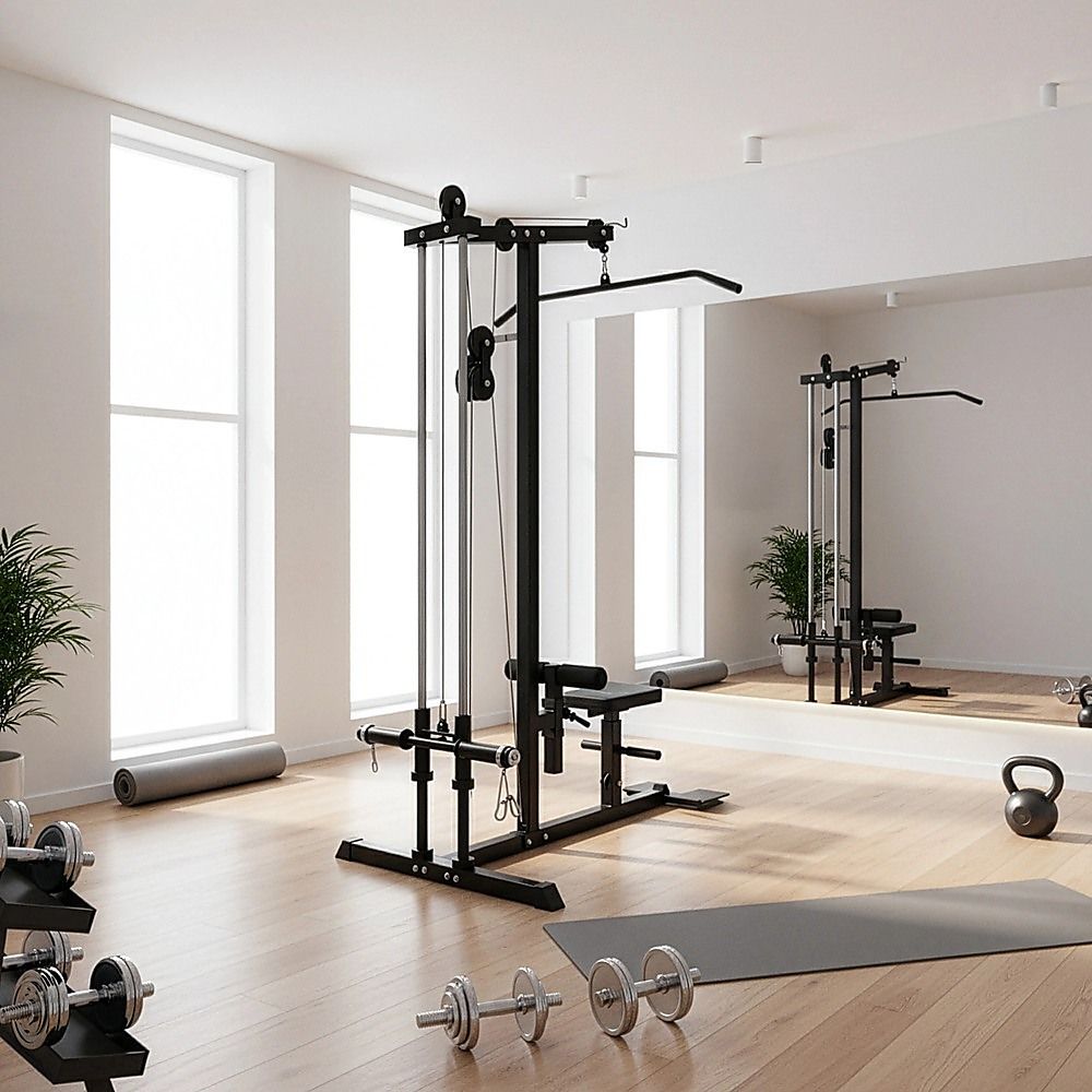Lat Pulldown Low Row Fitness Machine