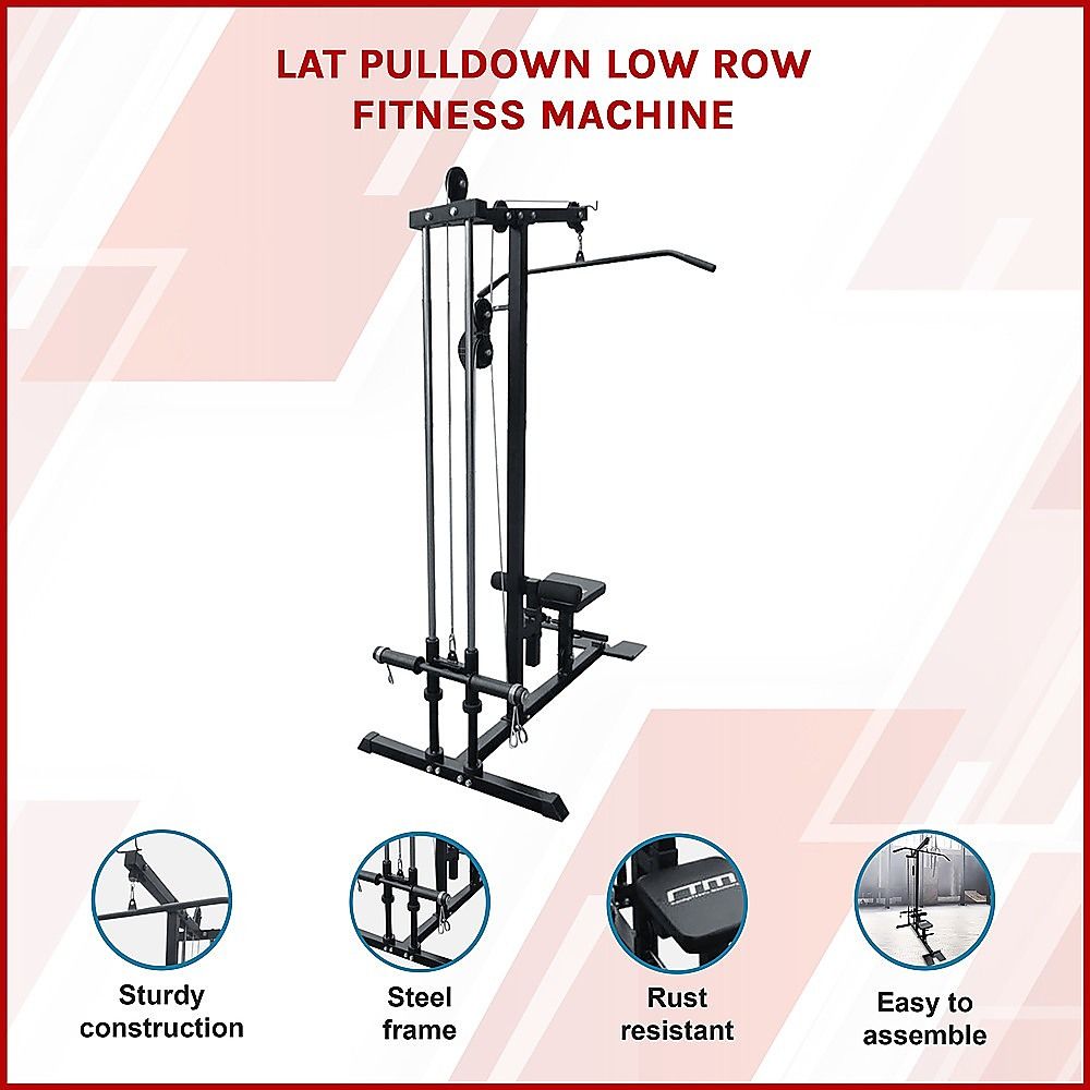 Lat Pulldown Low Row Fitness Machine