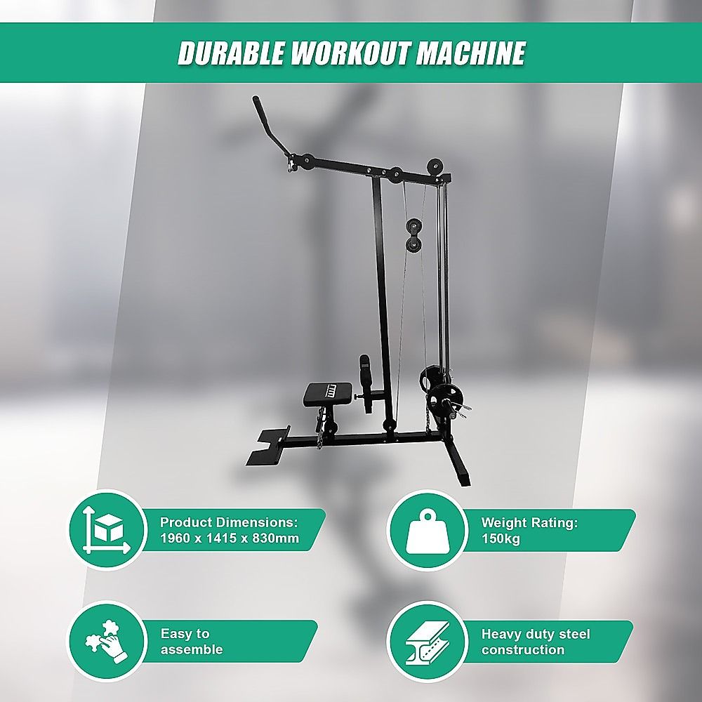 Lat Pulldown Low Row Fitness Machine