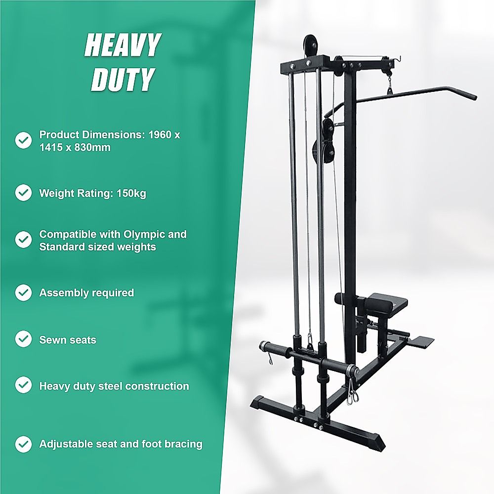Lat Pulldown Low Row Fitness Machine