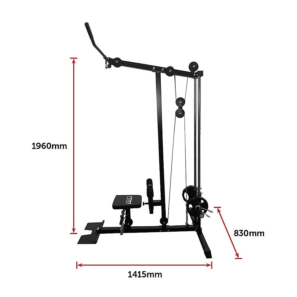 Lat Pulldown Low Row Fitness Machine