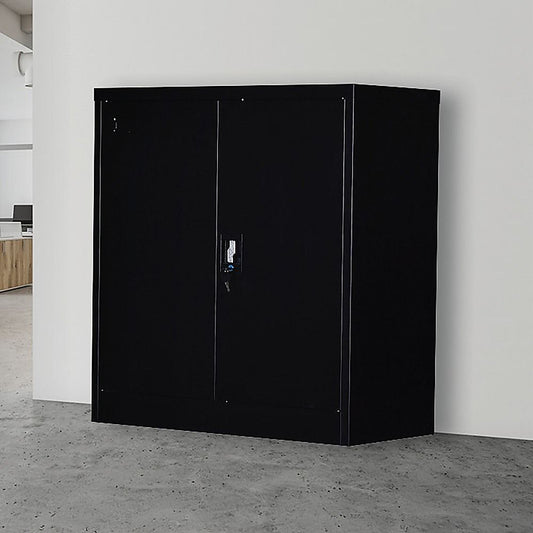 Filing Storage Locker Cabinet Safe Two-Door Shelf Office Gym