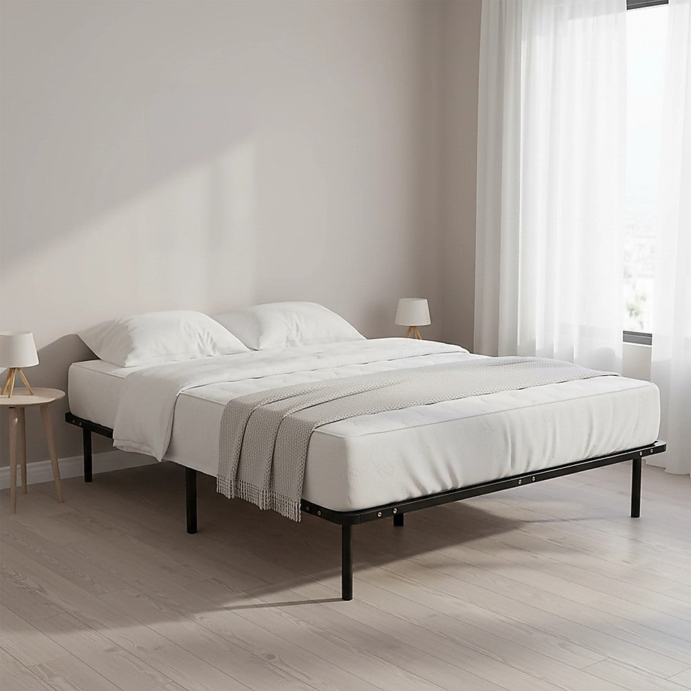 Bed frame with queen bedroom household use