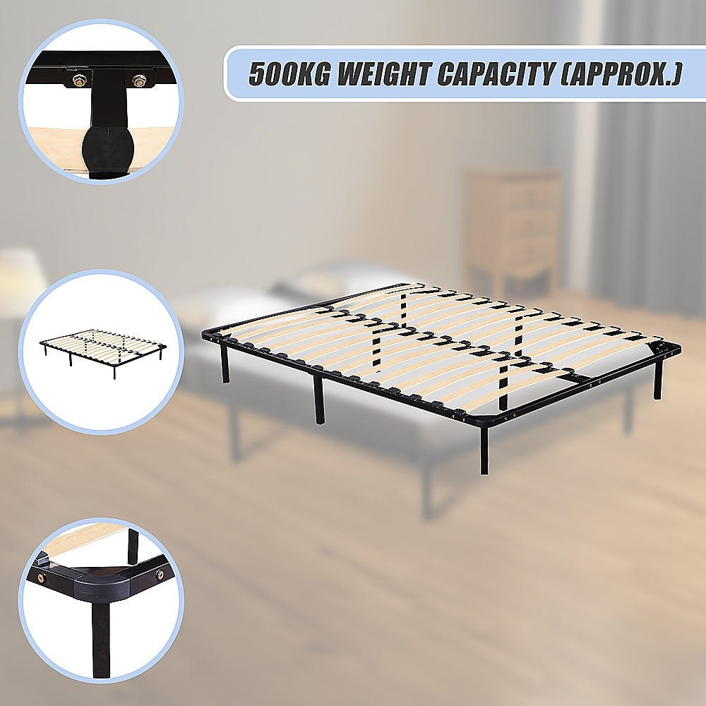 799517 Metal Bed Frame Queen Bedroom
