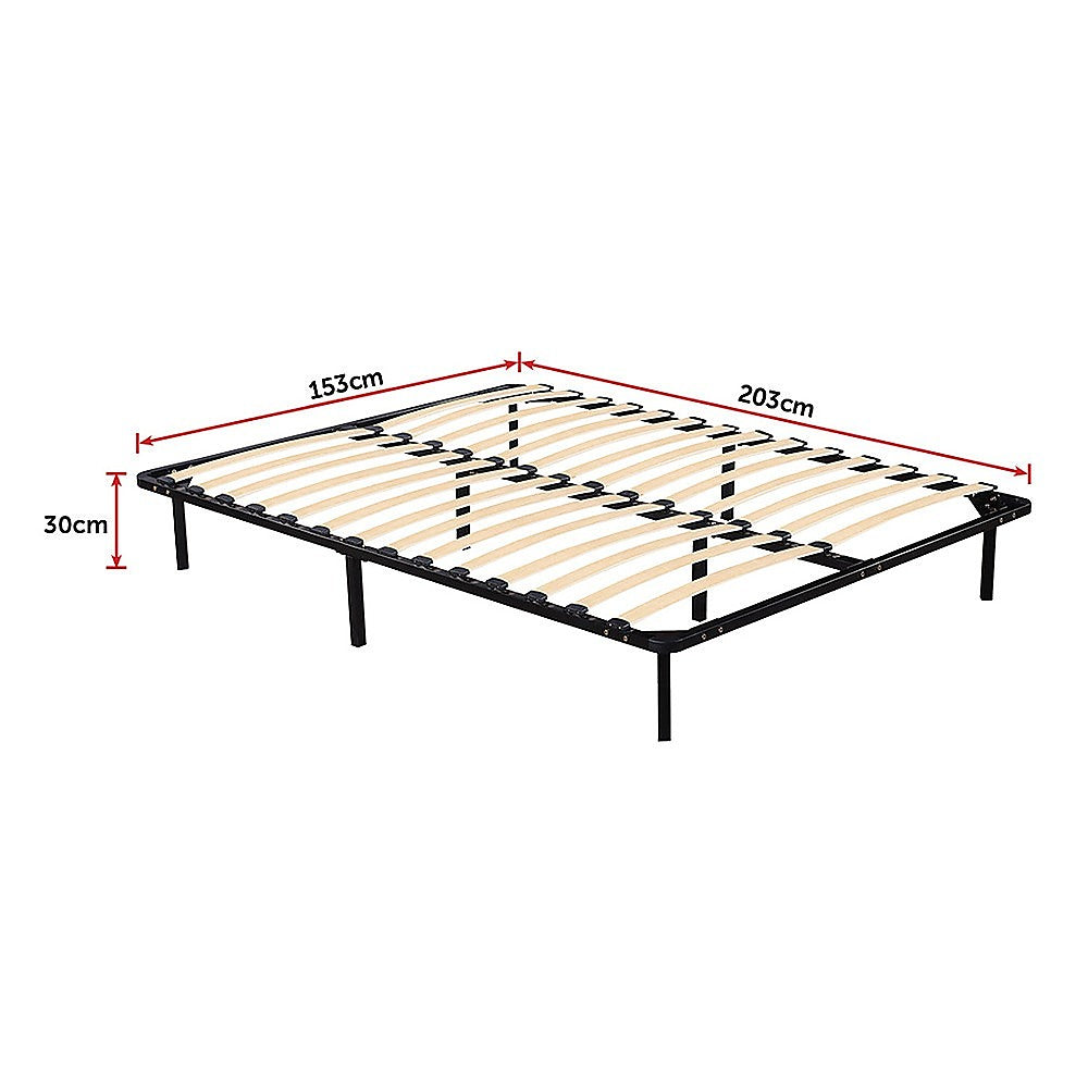 Bed frame with queen bedroom