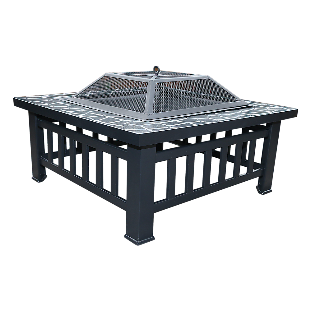 Square Metal Fire Pit Outdoor Heater 18 00