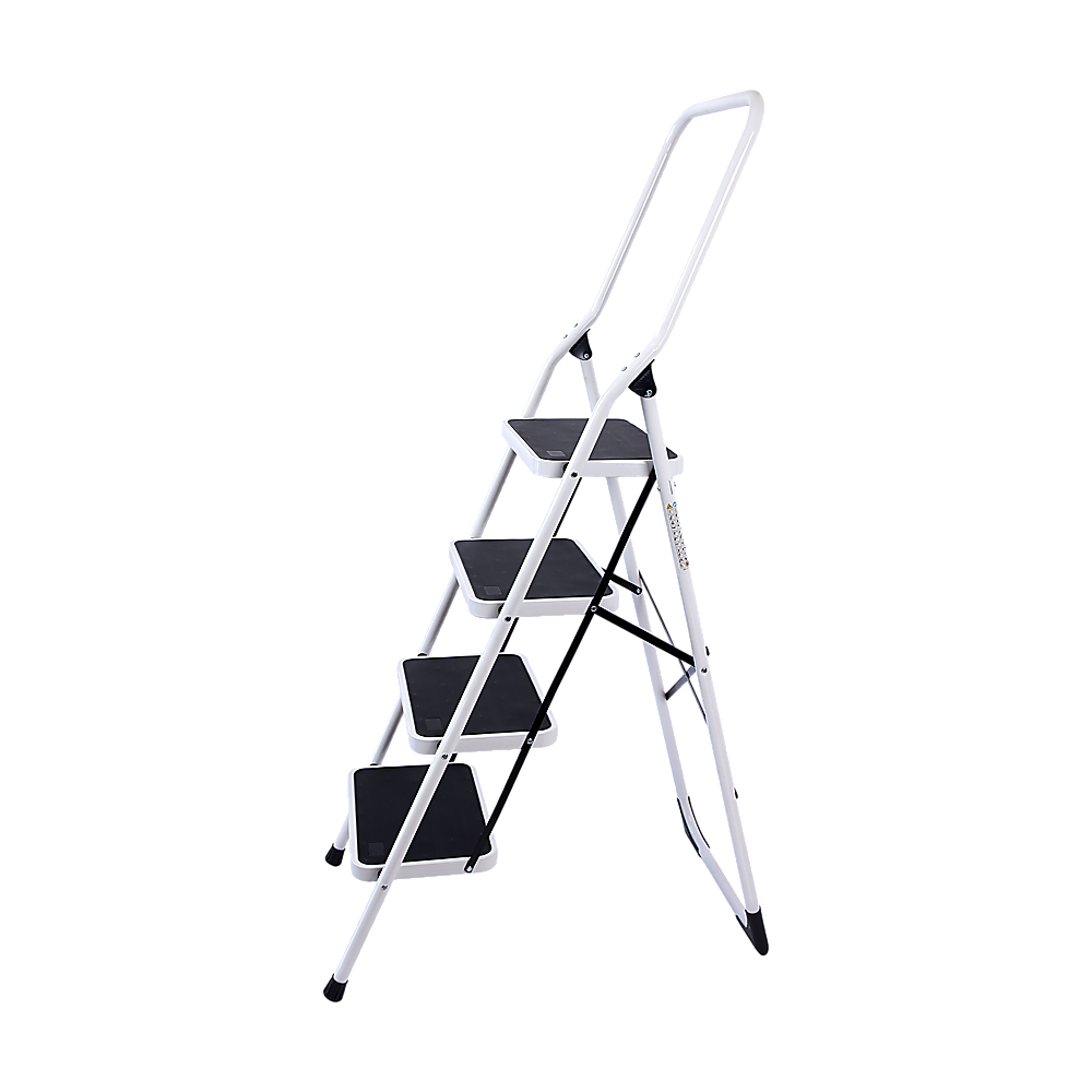 Foldable Non-Slip 4 Step Steel Ladder