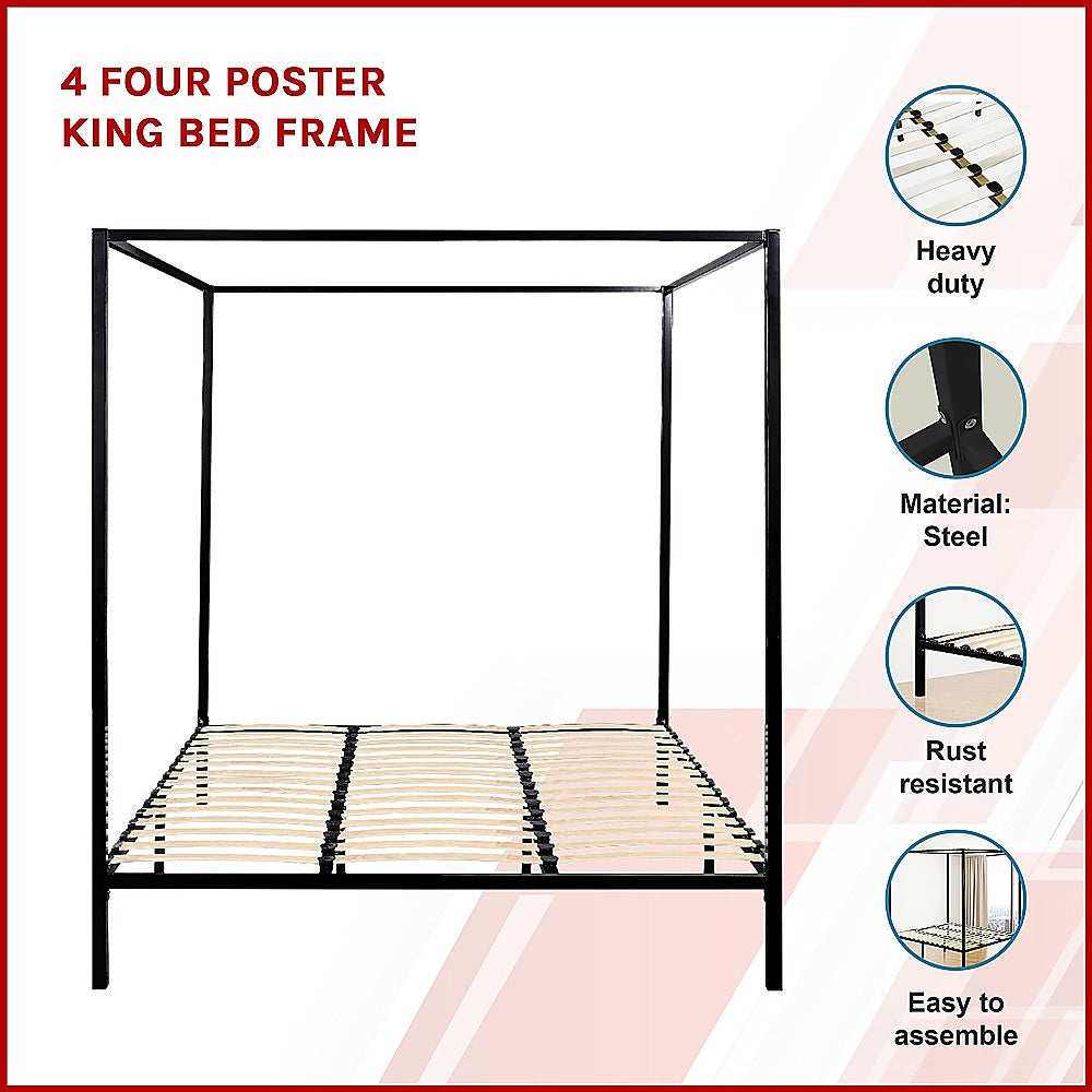 King bed frame Four Poster 4 9362 02