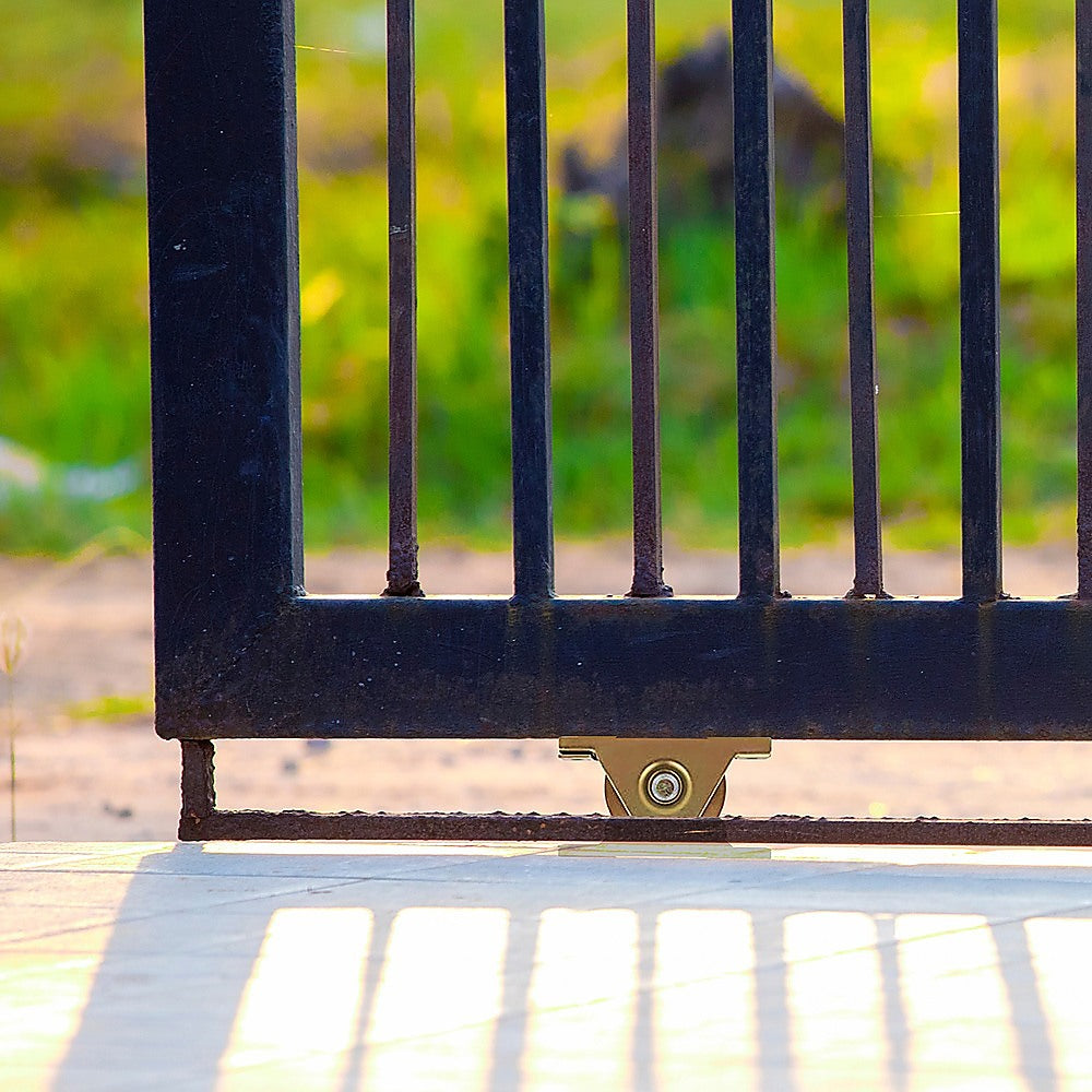 Sliding Gate Hardware Accessories Kit - 6M Track, Wheels, Stopper, Roller Guide