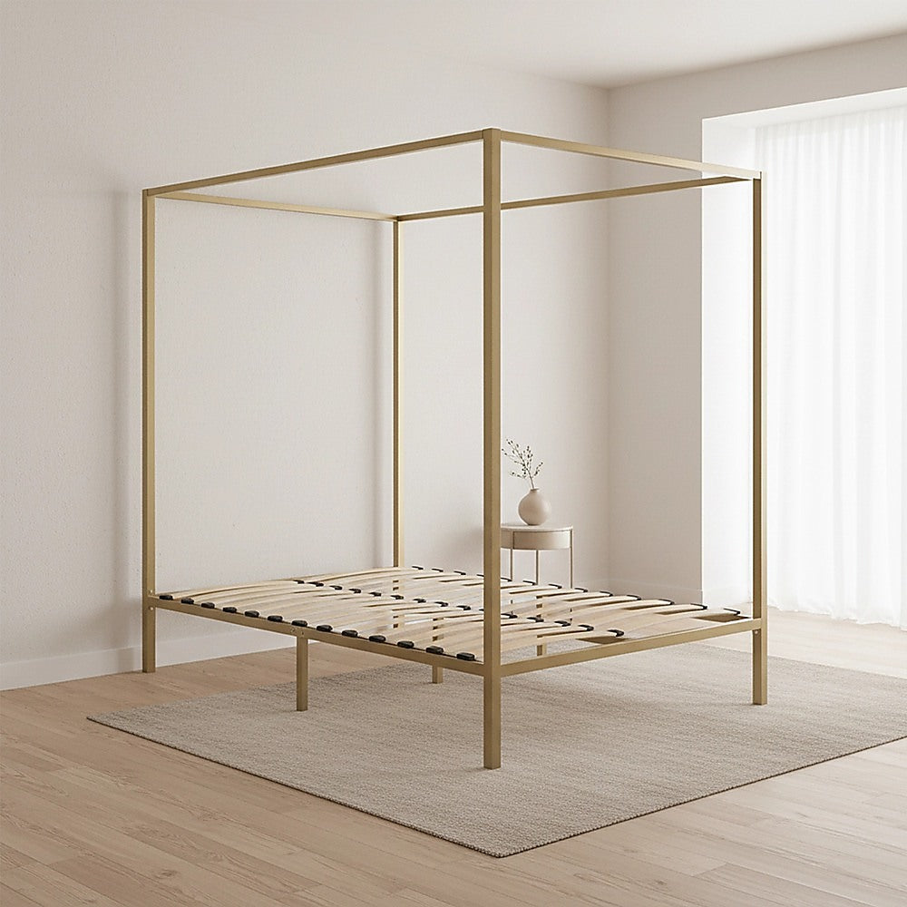 Bed Frame Four Poster Queen 4-Poster