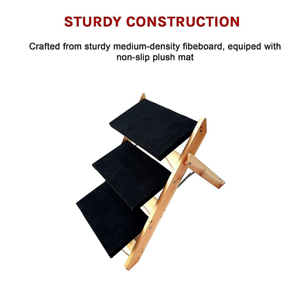 Portable Pet Stairs 3 Steps for Dog Cat