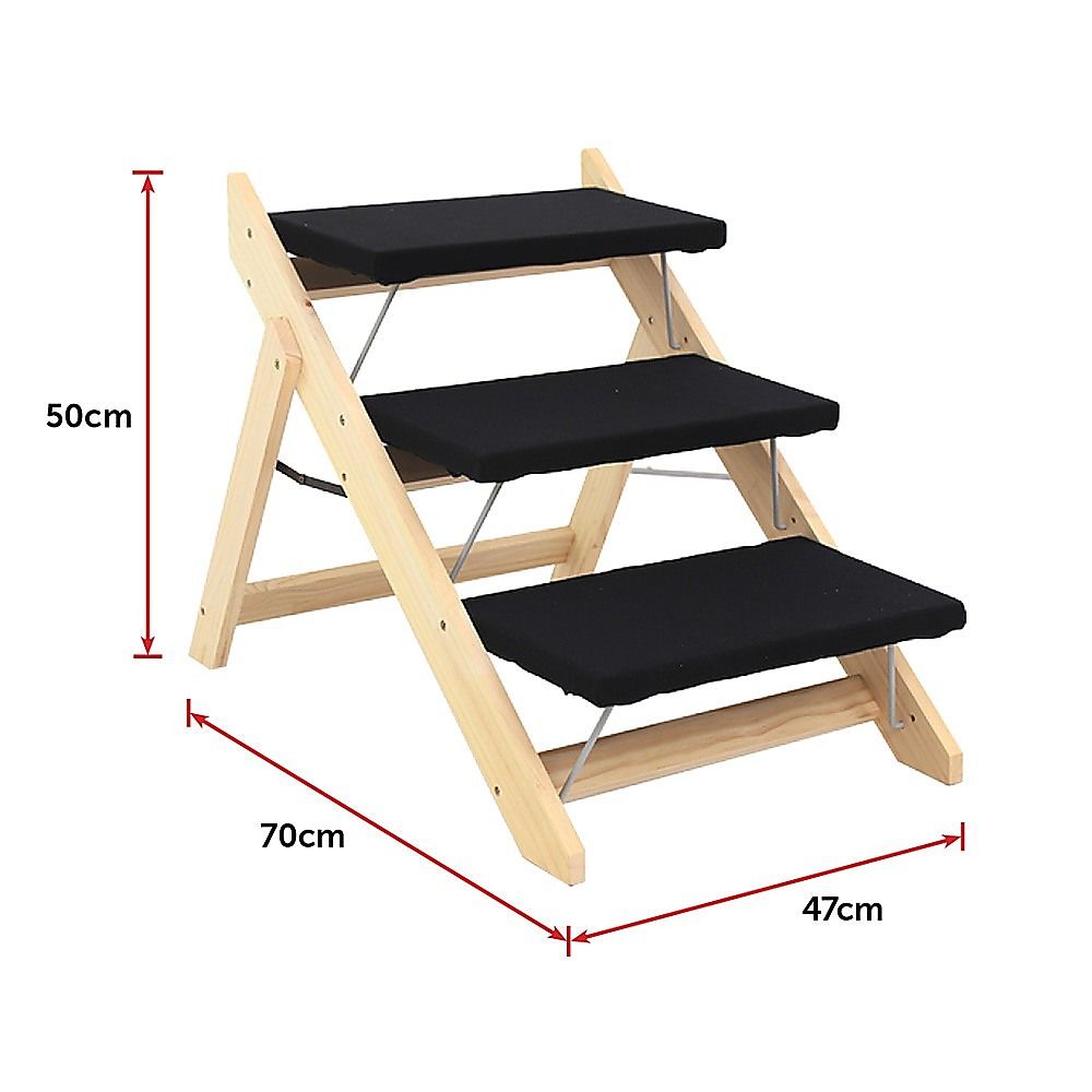 Portable Pet Stairs 3 Steps for Dog Cat