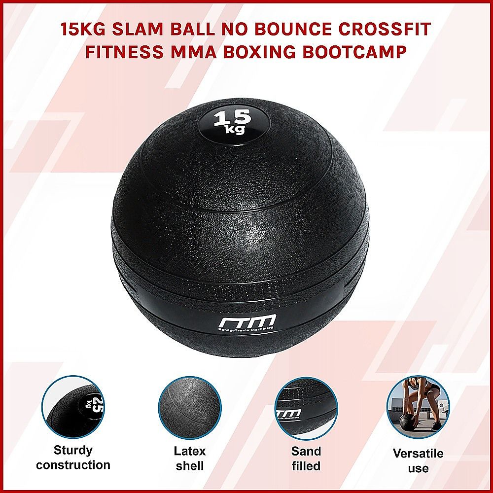 Slam Ball 15kg No Bounce Crossfit Fitness MMA Boxing Bootcamp