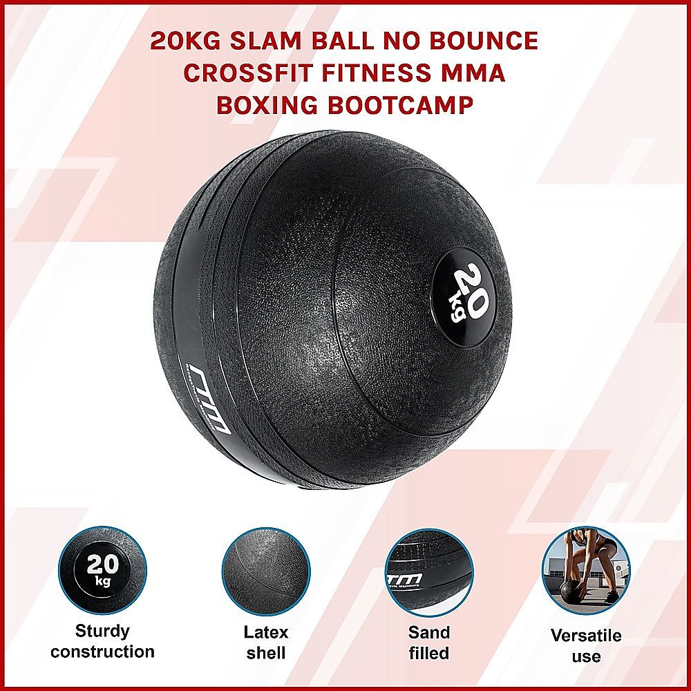 Slam Ball 20KG No Bounce Crossfit Fitness MMA Boxing BootCamp