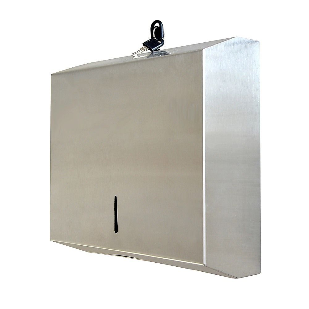 Stainless Steel Hand Paper Towel Dispenser Holder - Heavy Duty Toilet