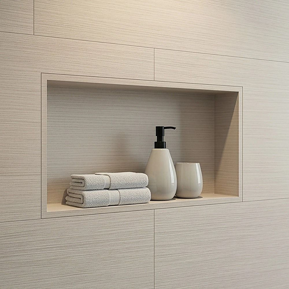 Shower Niche Prefabricated Bathroom Wall Renovation - 350 x 600 x 92mm