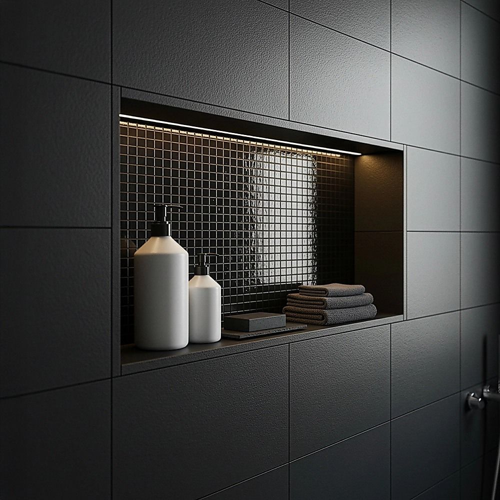 Shower Niche Prefabricated Bathroom Wall Renovation - 350 x 600 x 92mm
