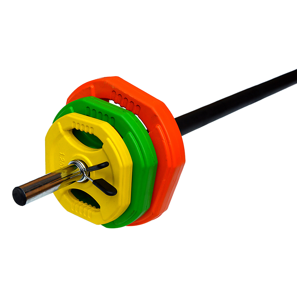 Standard Rubber Coloured Barbell 20kg