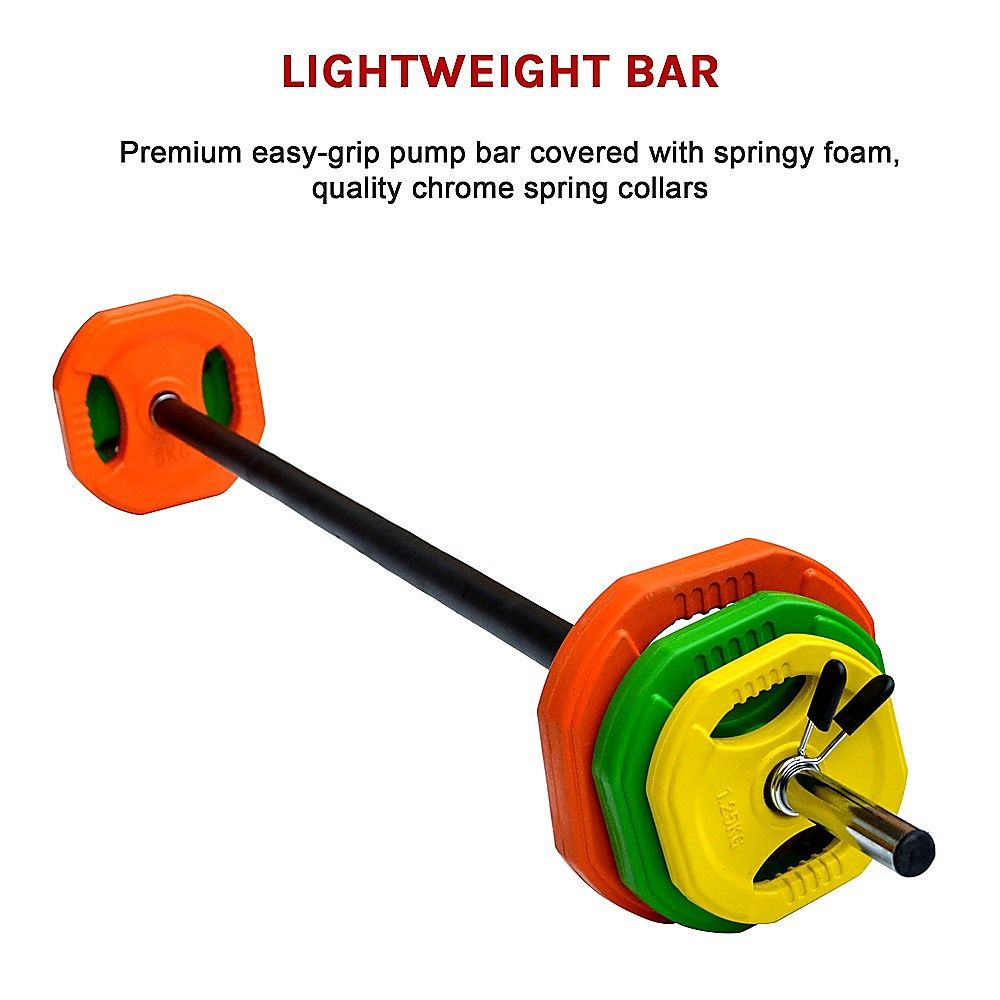 Standard Rubber Coloured Barbell 20kg