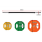 Standard Rubber Coloured Barbell 20kg