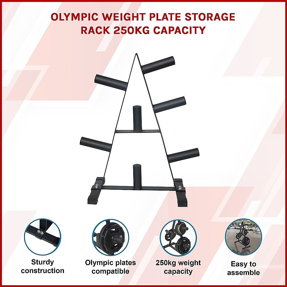 Olympic Weight Plate Storage Rack - 250kg Capacity