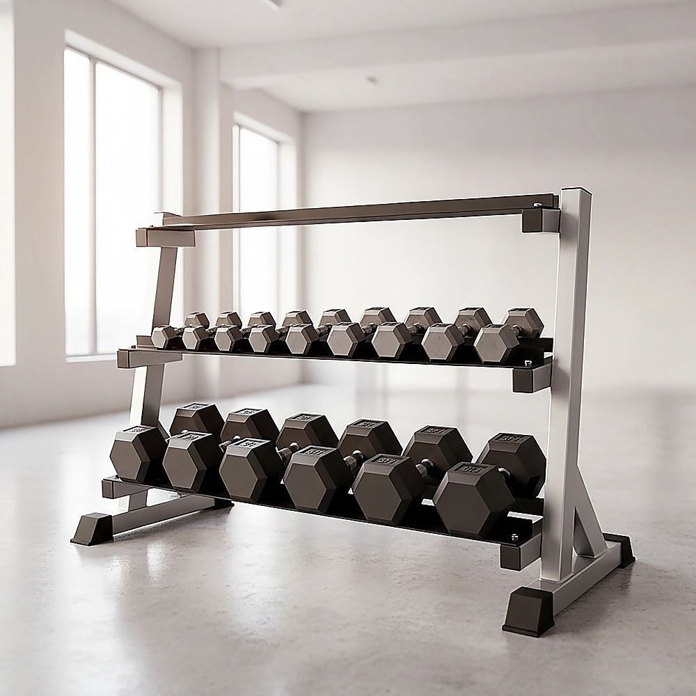 Dumbbell Rack 3-Tier - Dumbbell Weights Storage