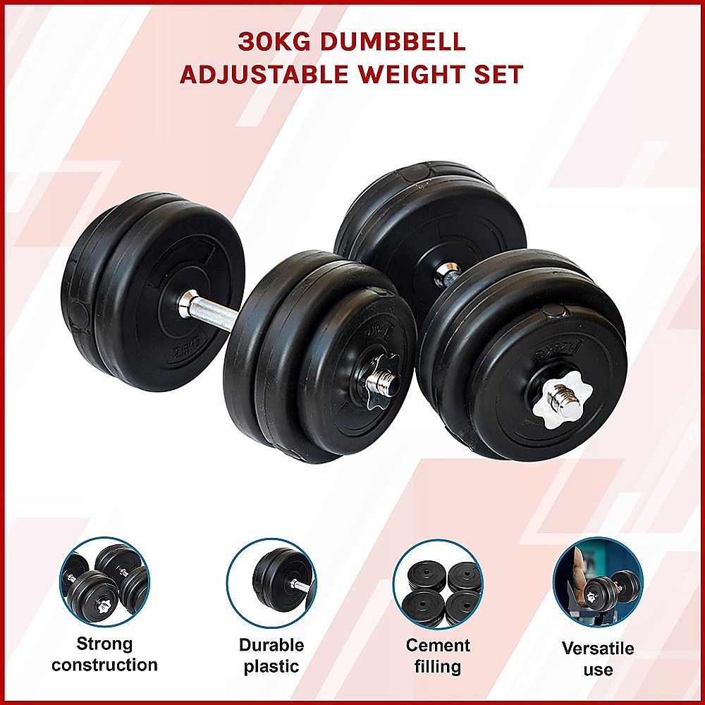 Dumbbell Set 30KG Adjustable Weight