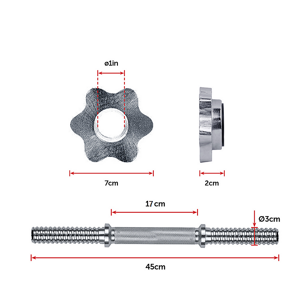 Dumbbell Set 30KG Adjustable Weight