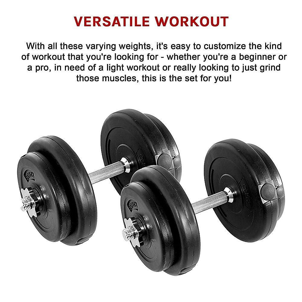 Adjustable Dumbbell Weight Set - 20KG