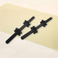 Dumbbell Bar 45cm - 1 Pair 25mm Diameter PVC Coated Dumbbell Handle