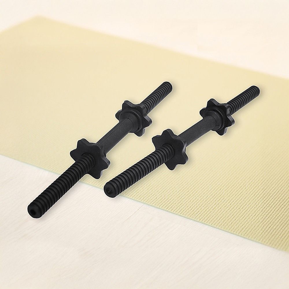 Dumbbell Bar 45cm - 1 Pair 25mm Diameter PVC Coated Dumbbell Handle