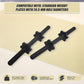 Dumbbell Bar 45cm - 1 Pair 25mm Diameter PVC Coated Dumbbell Handle