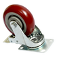 Heavy Duty PU Swivel Castor Wheels with Brake - 4 x 4"