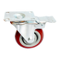 Heavy Duty PU Swivel Castor Wheels with Brake - 4 x 4"