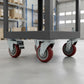 Heavy Duty PU Swivel Castor Wheels with Brake - 4 x 4"