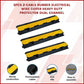 Home Gardenal Wire Cover 3pcs 2-Cable Heavy Duty Protector Dual Channel