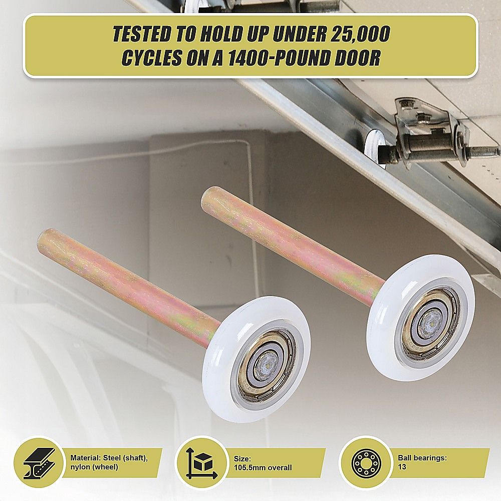 Garage Door Roller / Wheel Heavy Duty - 13 Ball Sealed Bearing 12 Pack