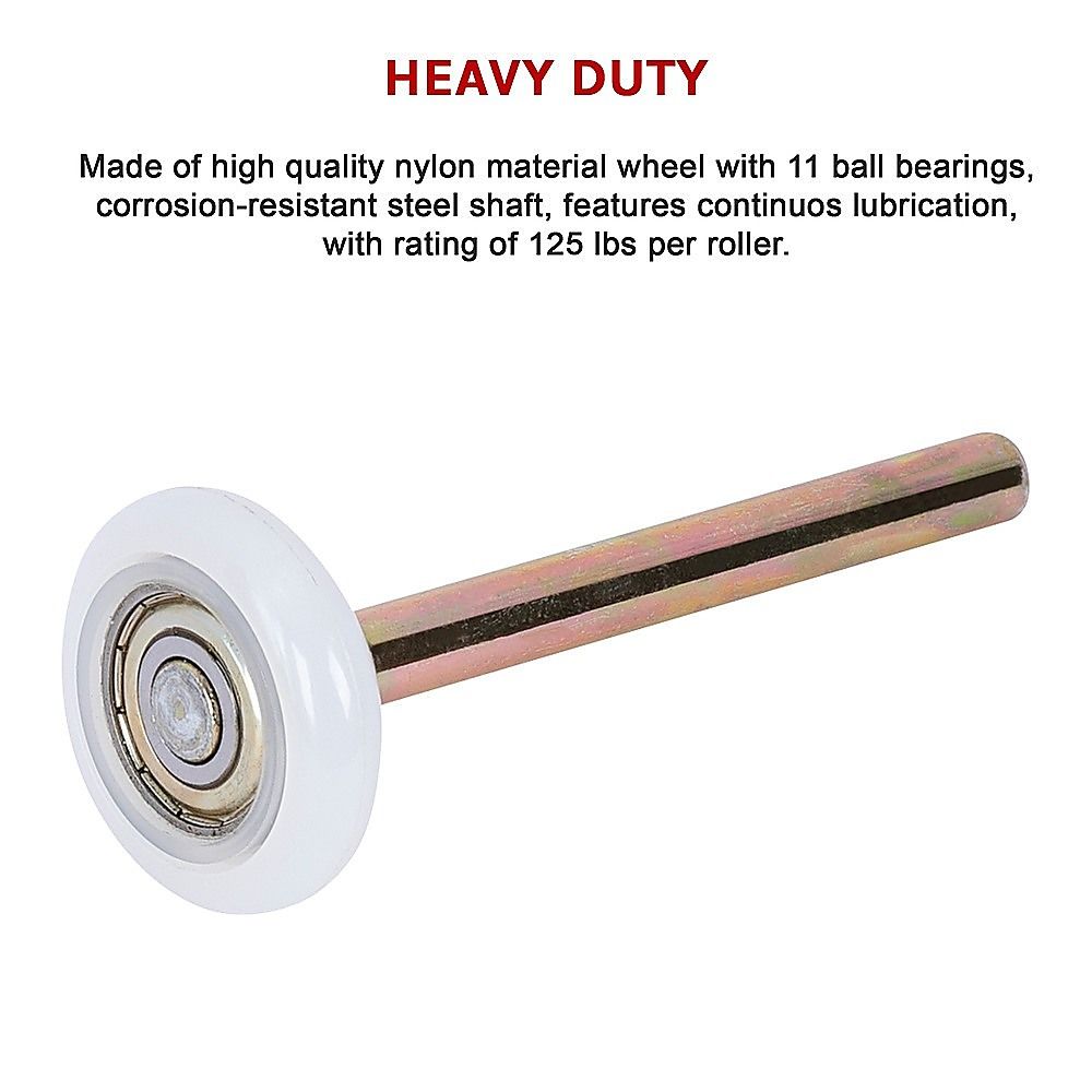 Garage Door Roller / Wheel Heavy Duty - 13 Ball Sealed Bearing 12 Pack