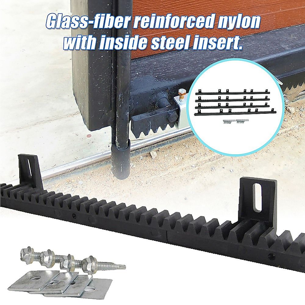 Sliding Gate Hardware Accessories Kit - 4M Gear Rack Track