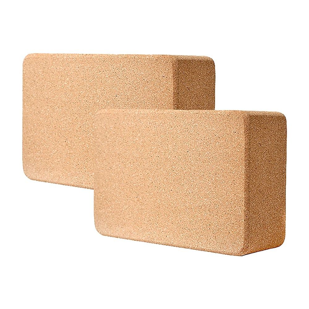 Yoga Block Set of 2 ECO-Friendly Cork Organic Prop Exercise Brick