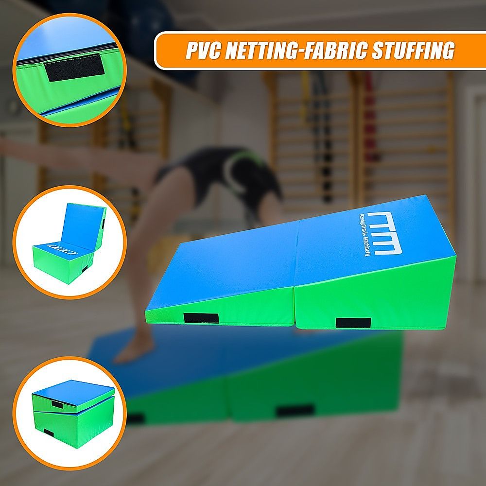 Gymnastics Mat Foldable Soft Incline 120x60x35cm Wedge Yoga Training