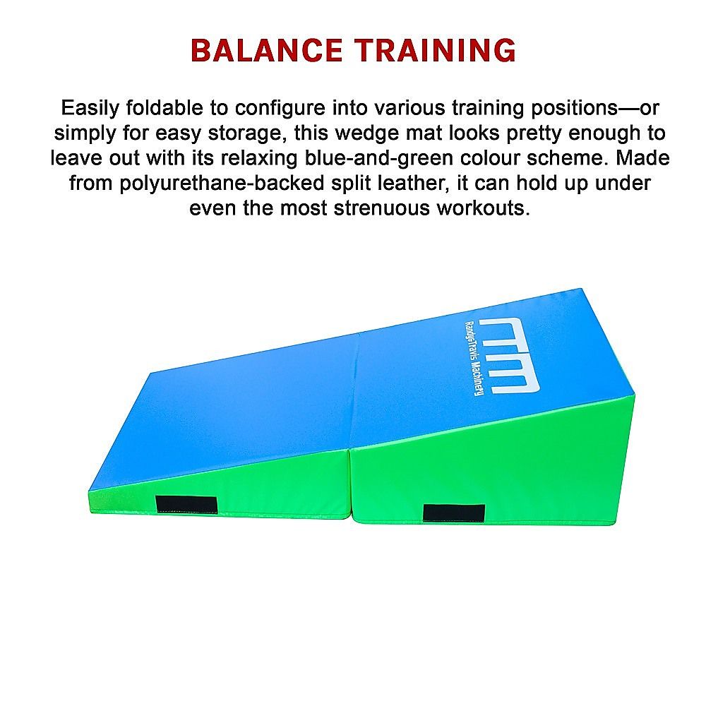 Gymnastics Mat Foldable Soft Incline 120x60x35cm Wedge Yoga Training